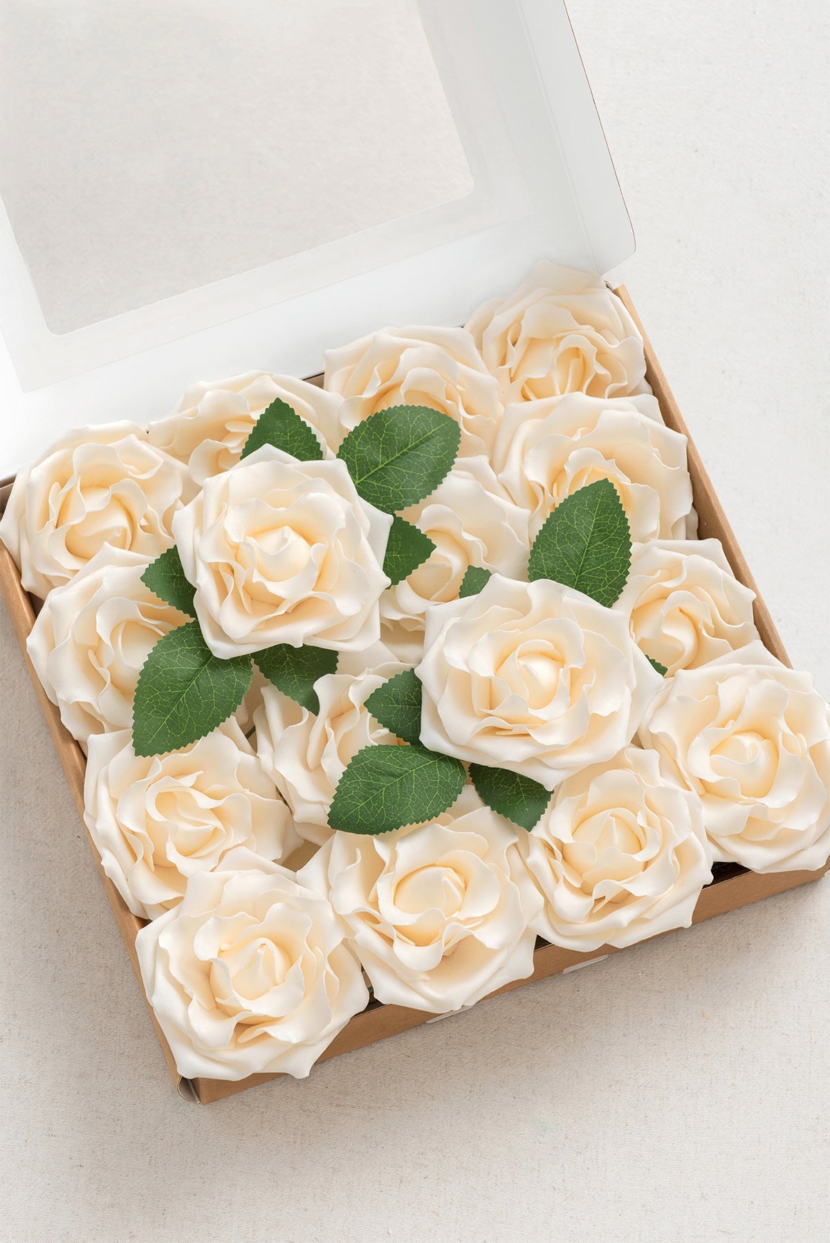 3.5" Foam Avalanche Rose with Stem - 3 Colors