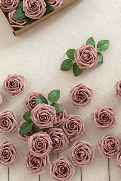 DIY Supporting Flower Boxes in Dusty Rose & Cream