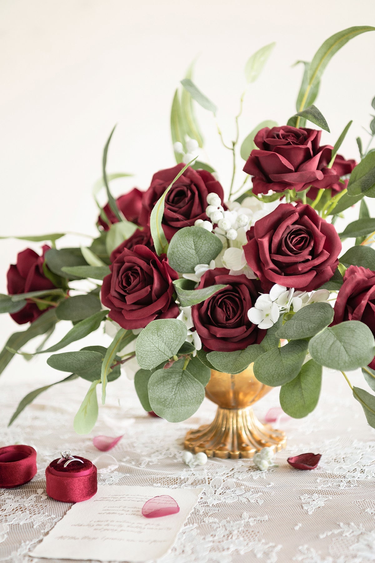 3.5" Silk Vendela Rose with Stem - 12 Styles