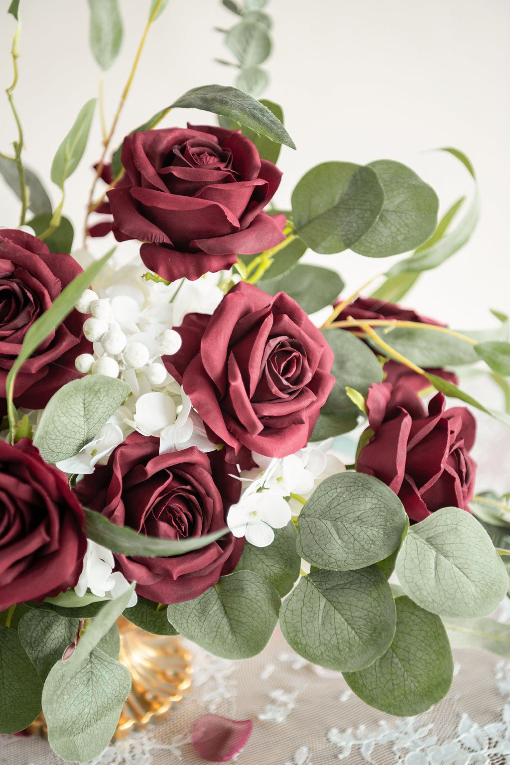3.5" Silk Vendela Rose with Stem - 12 Styles