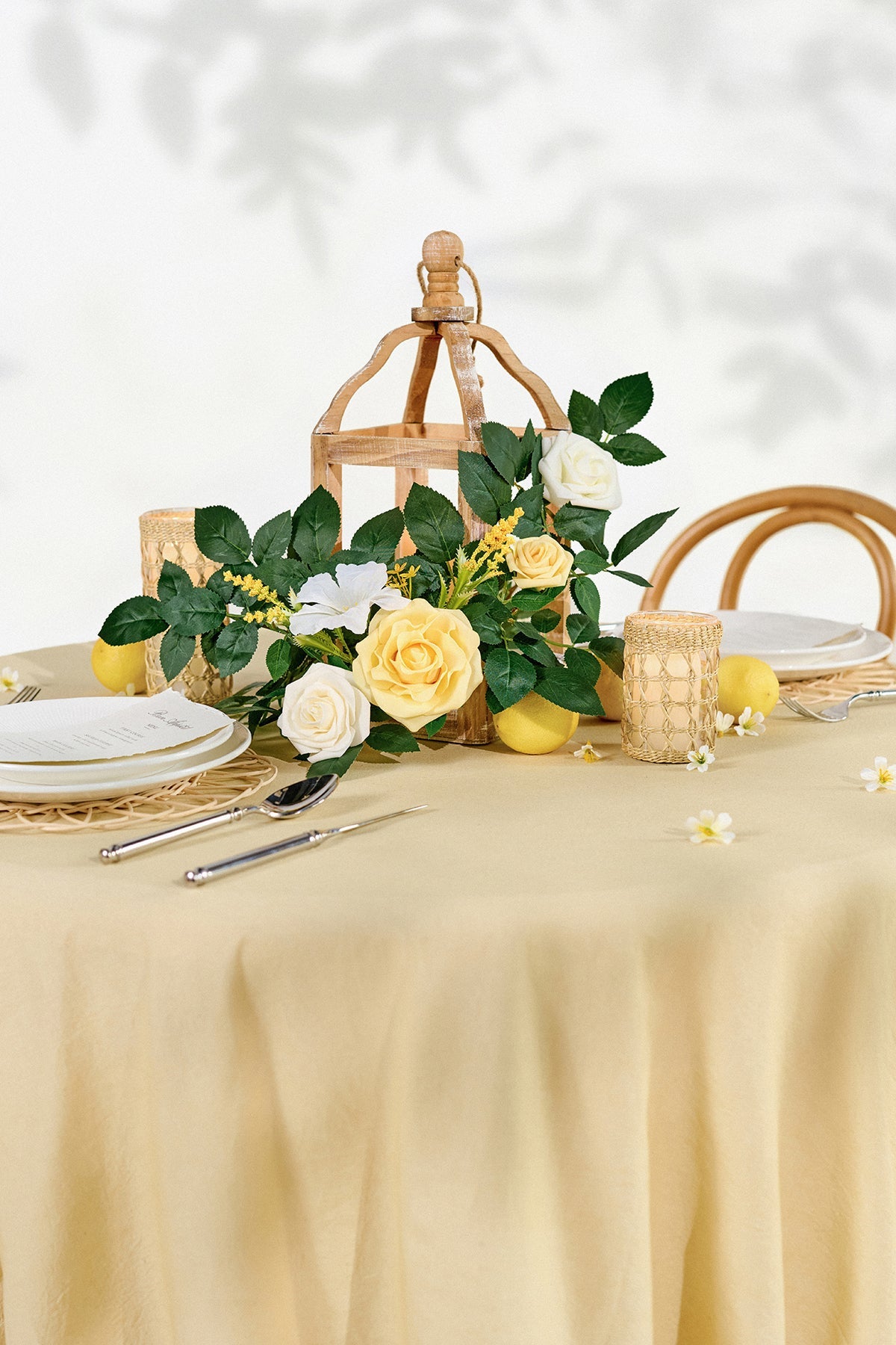 2ft Flower Garlands in Lemonade Yellow