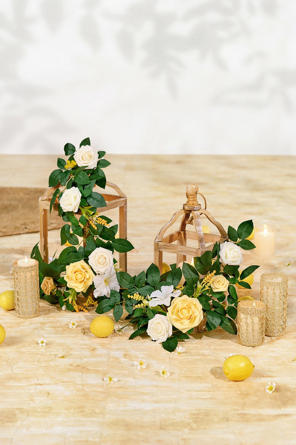 2ft Flower Garlands in Lemonade Yellow