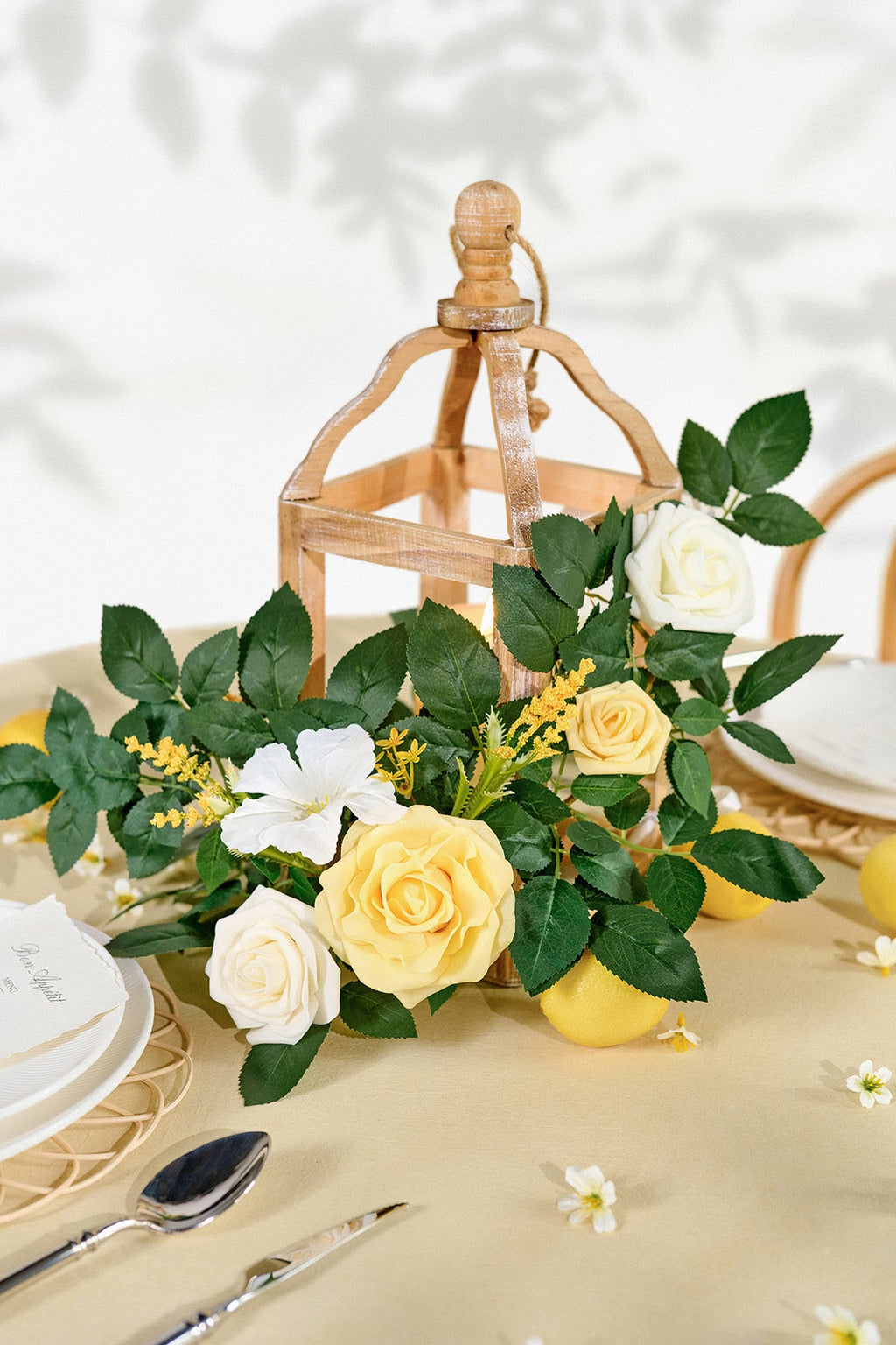 2ft Flower Garlands in Lemonade Yellow