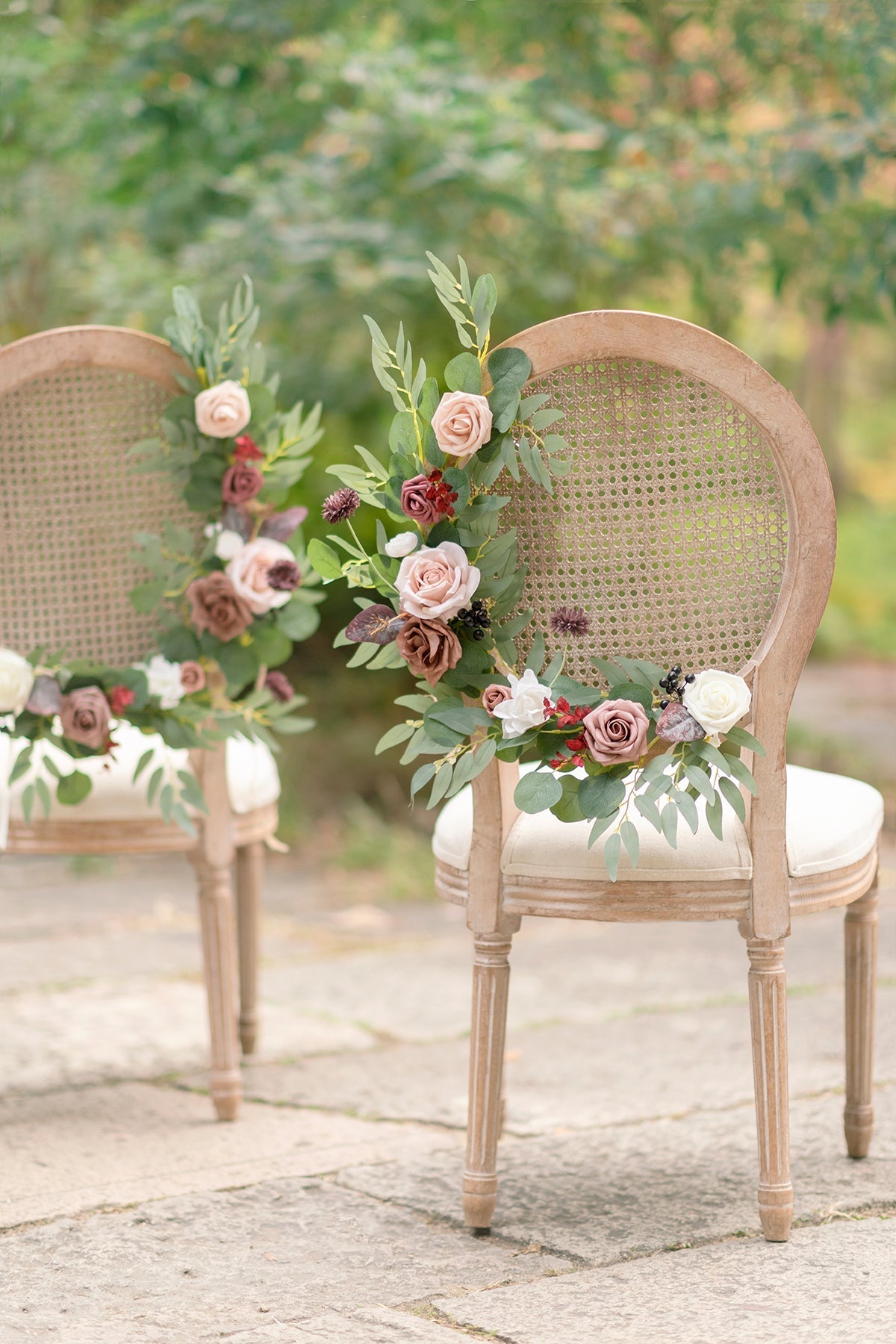 2ft Flower Garlands in Dusty Rose & Mauve