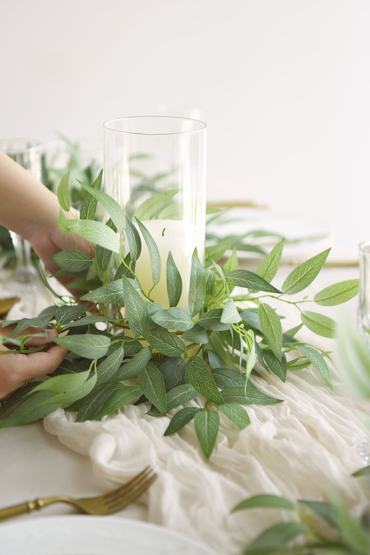2.3ft Laurel Leaves Vines - 6PCS