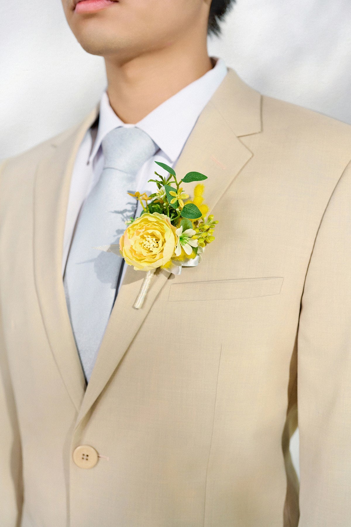 Boutonnieres in Lemonade Yellow