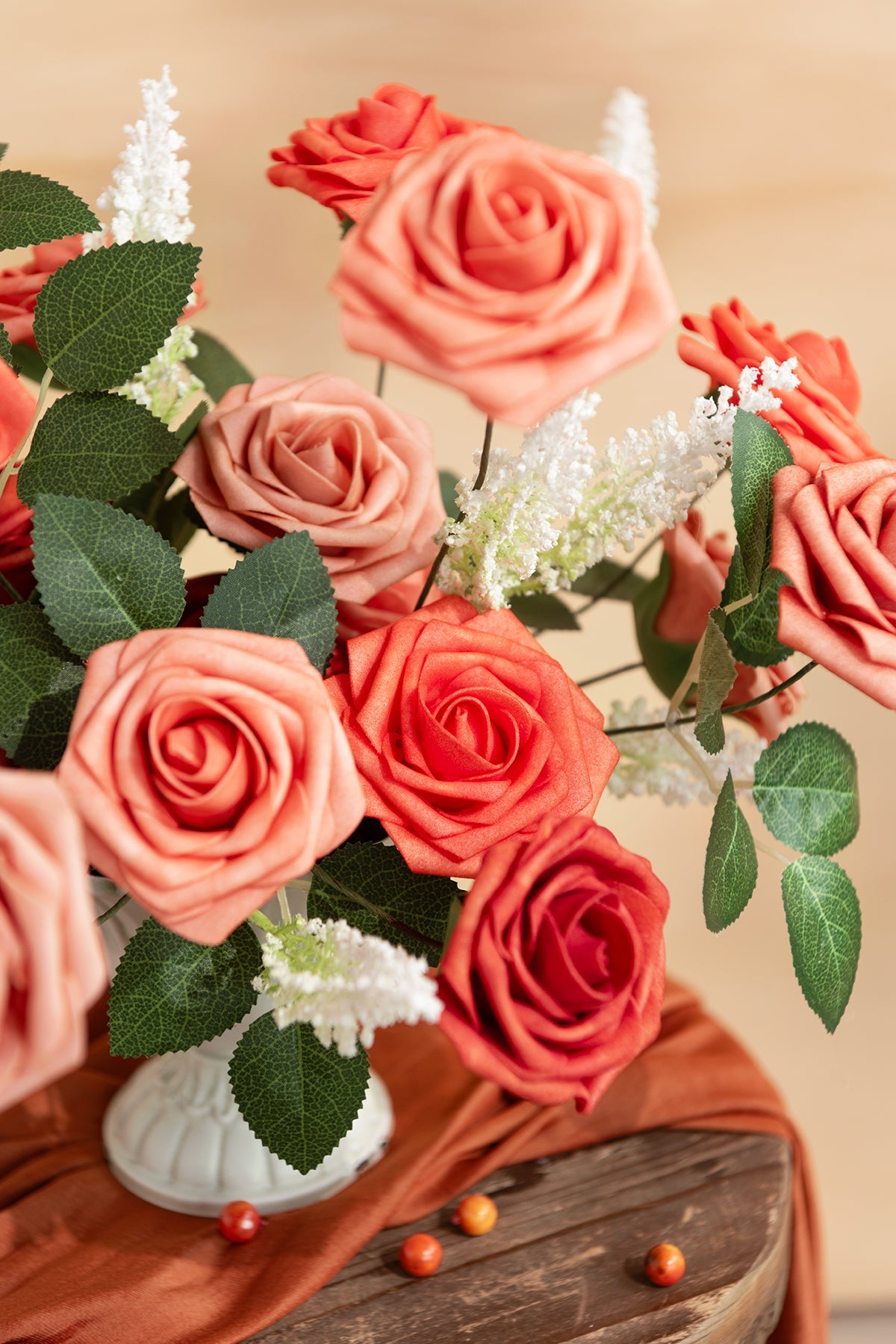 Additional Flower Decorations for Christmas Wreath