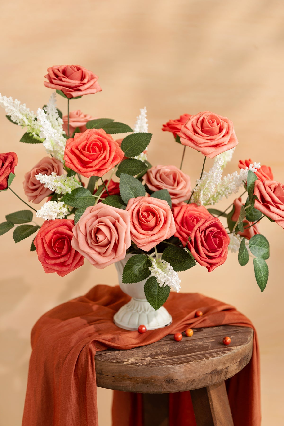 Additional Flower Decorations for Christmas Hanging Birdcage