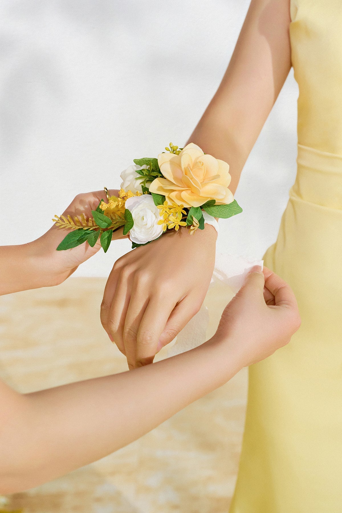 Flash Sale | Wrist and Shoulder Corsages in Lemonade Yellow