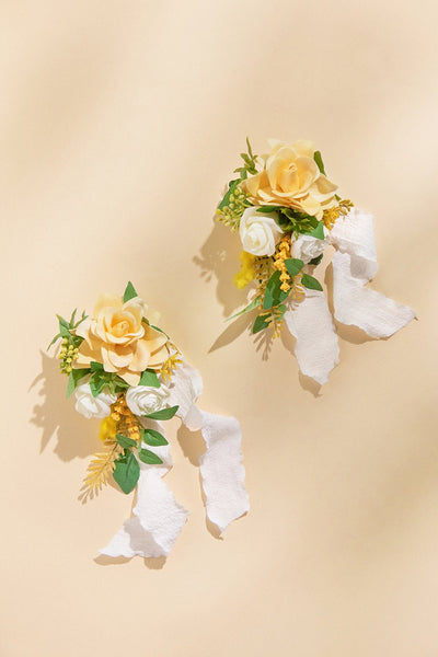 Flash Sale | Wrist and Shoulder Corsages in Lemonade Yellow