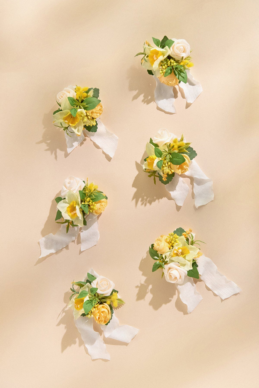 Wrist Corsages in Lemonade Yellow | Clearance
