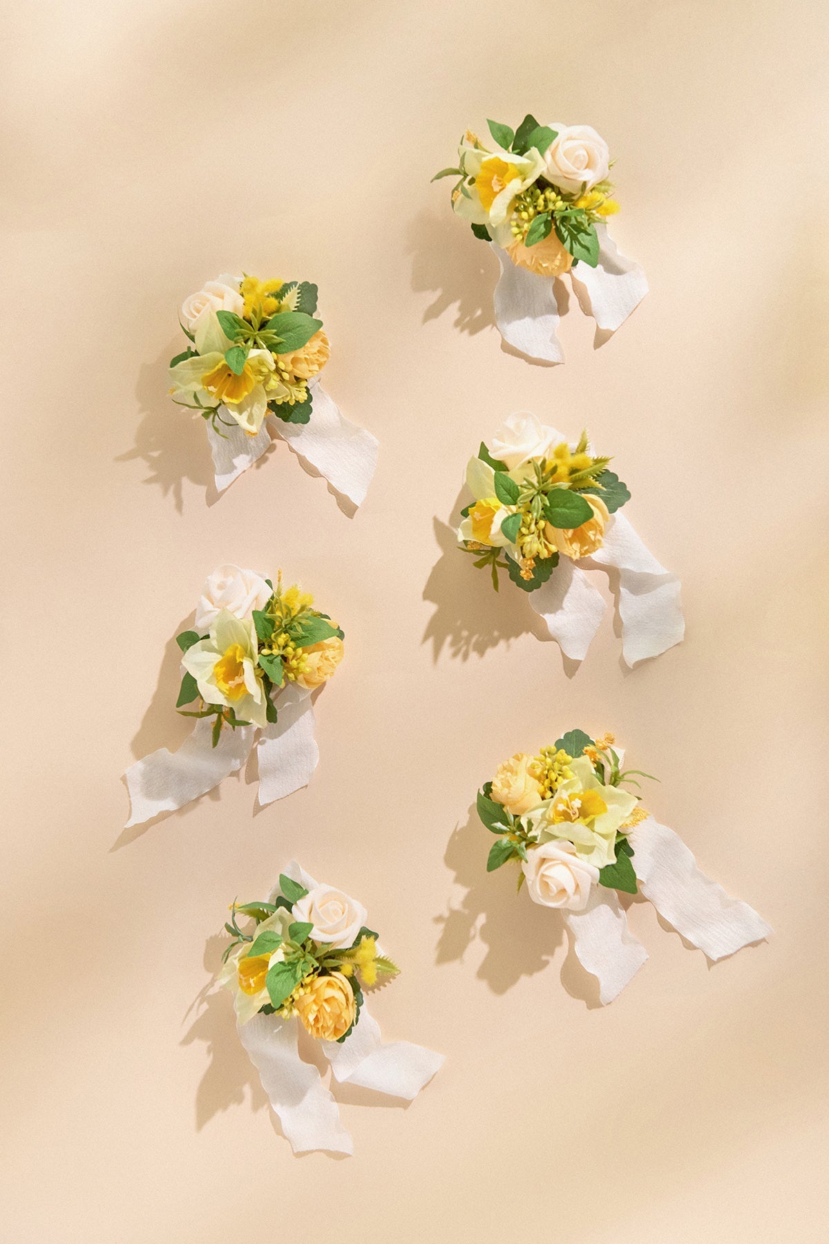Wrist Corsages in Lemonade Yellow | Clearance