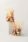 Altar Decor Free-Standing Flowers in Rust & Sepia