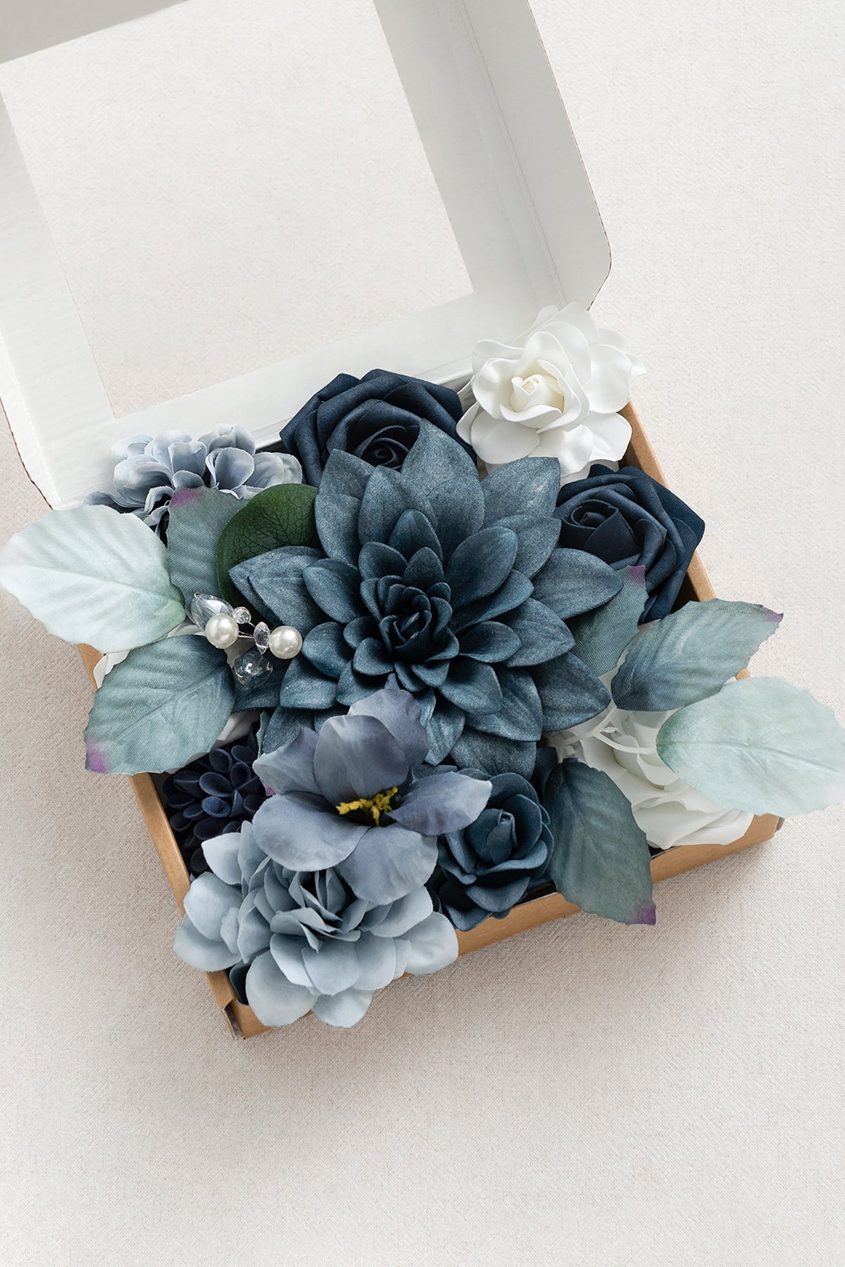 Sample Box in Dusty Blue & Navy
