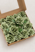 2.5” & 3.5" Mixed Foam Avalanche Rose with Stem - 2 Colors | Clearance