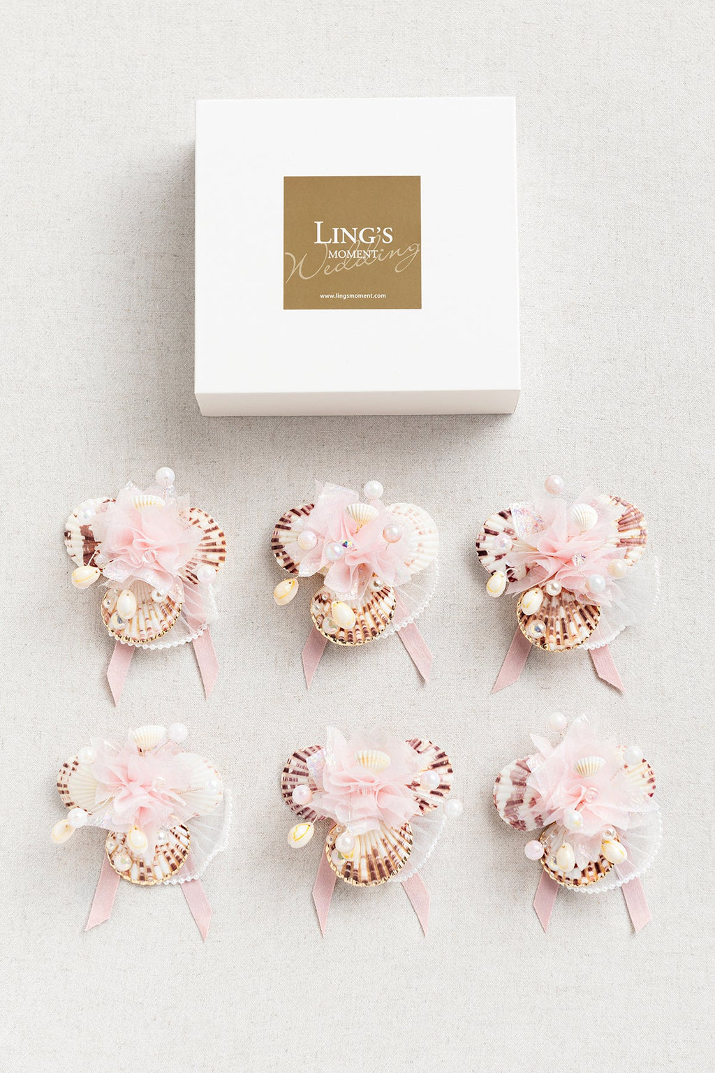 Flash Sale | Wrist Corsages in Glowing Blush & Pearl