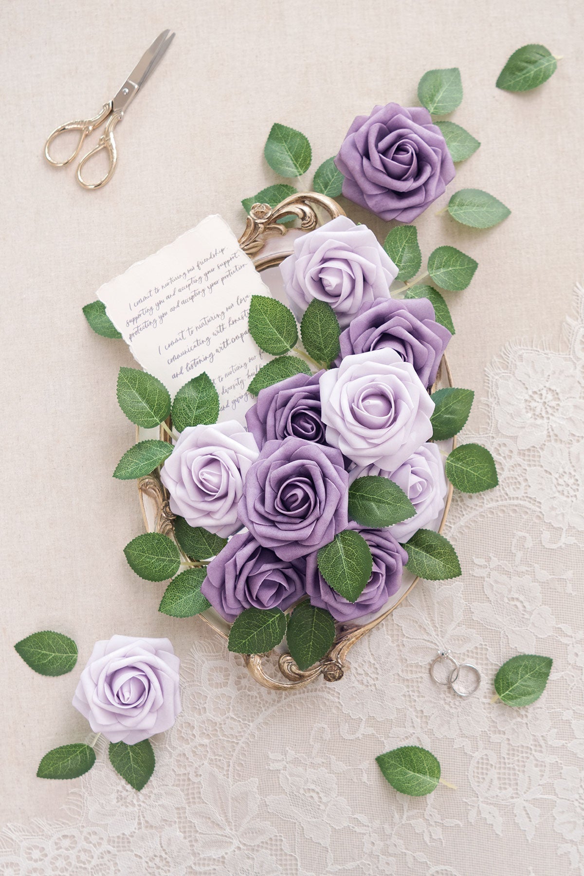 DIY Supporting Flowers in Classic Purple