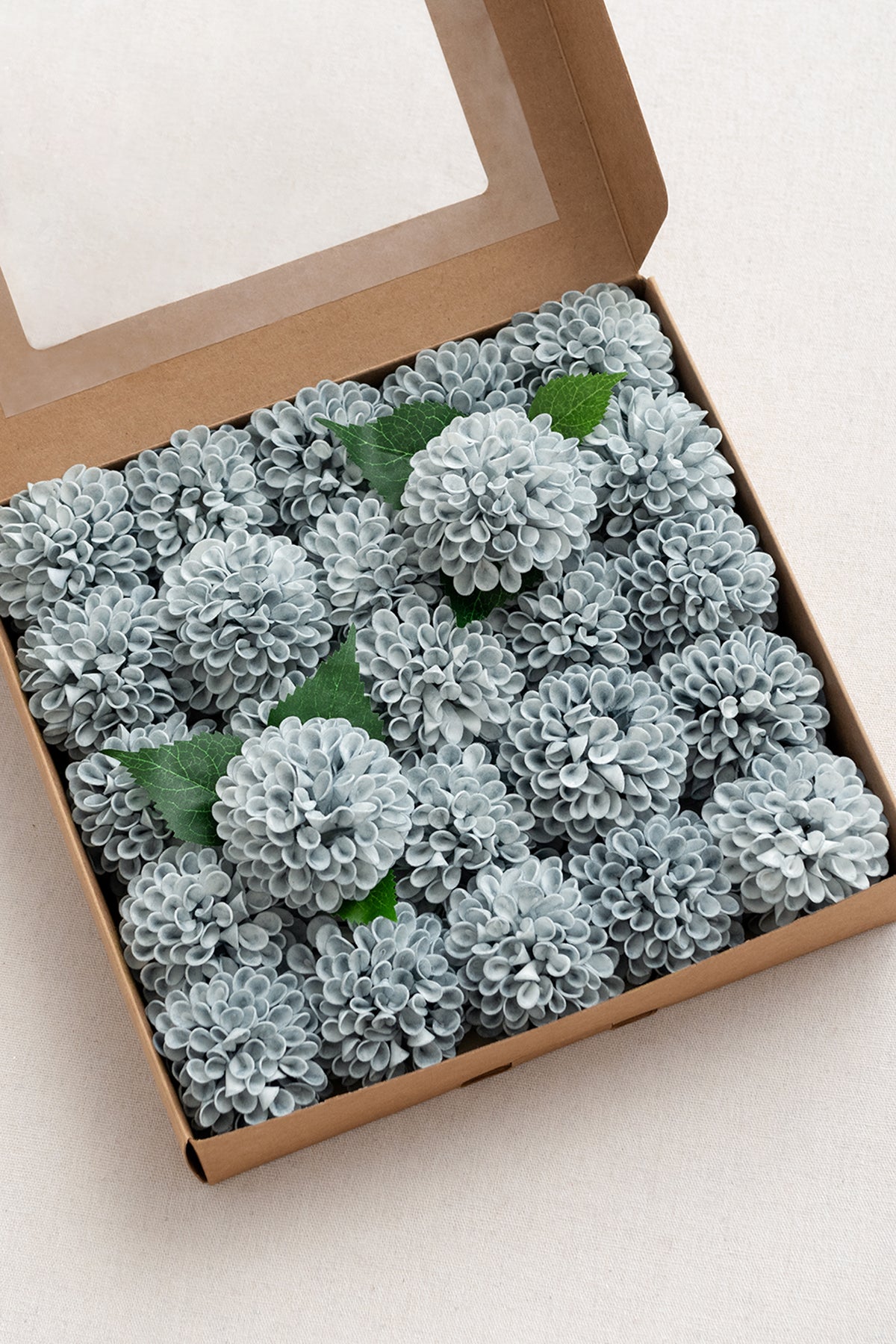 DIY Supporting Flower Boxes in Russet Orange & Denim Blue