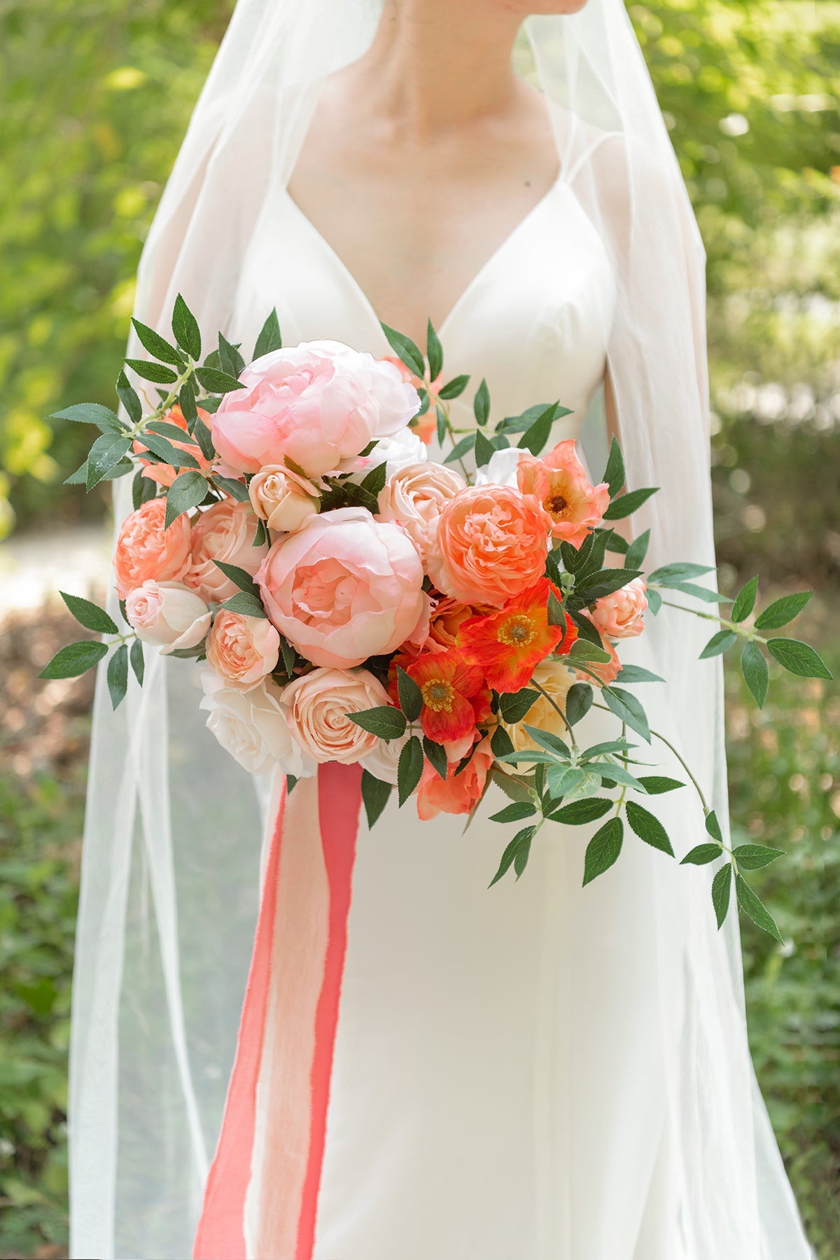 Flower Box Set for DIY - Orange & Coral Theme