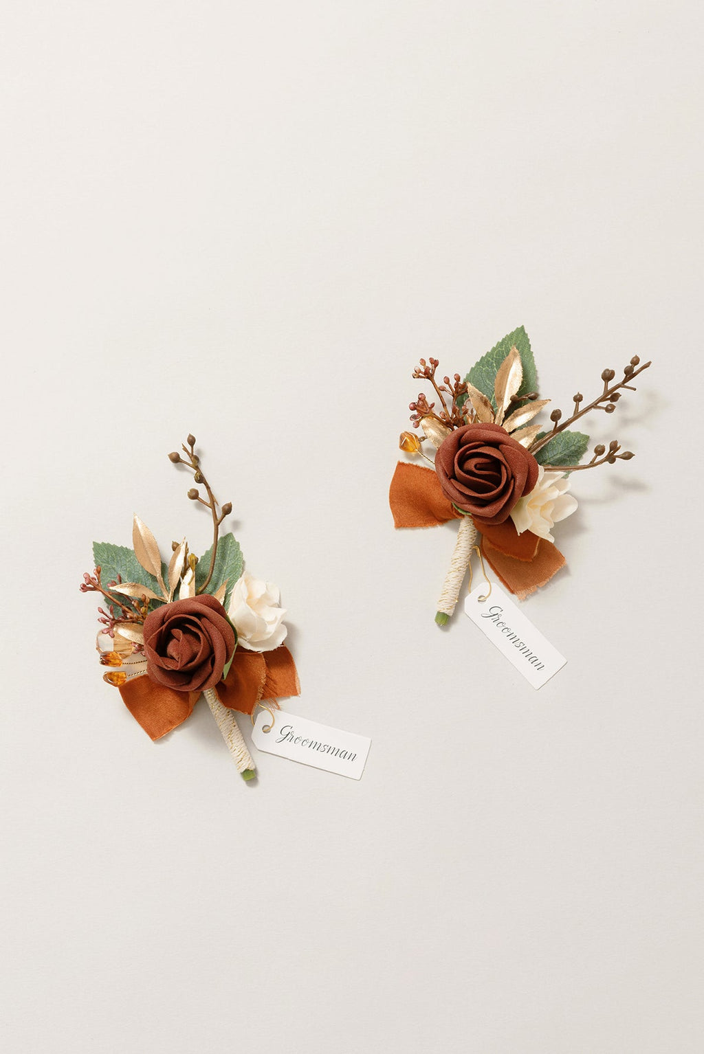 Additional Flower Decorations in Sunset Terracotta
