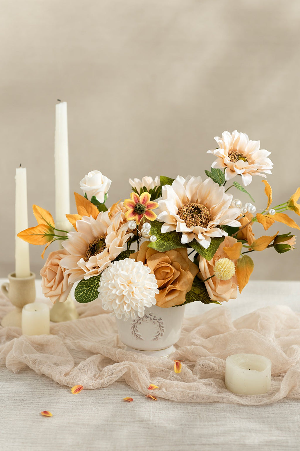Brown & Beige Designer Flower Boxes