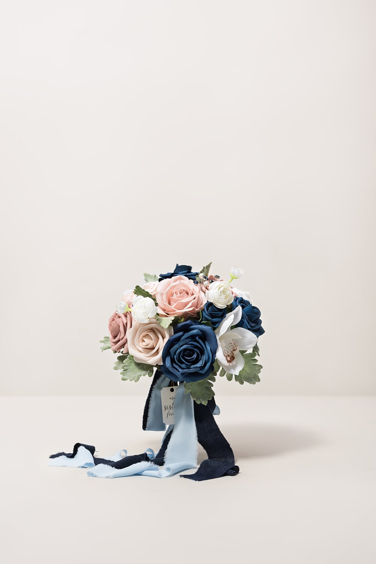 Additional Flower Decorations in Dusty Rose & Navy