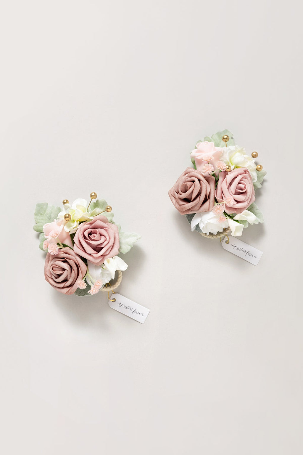 Additional Flower Decorations in Dusty Rose & Navy