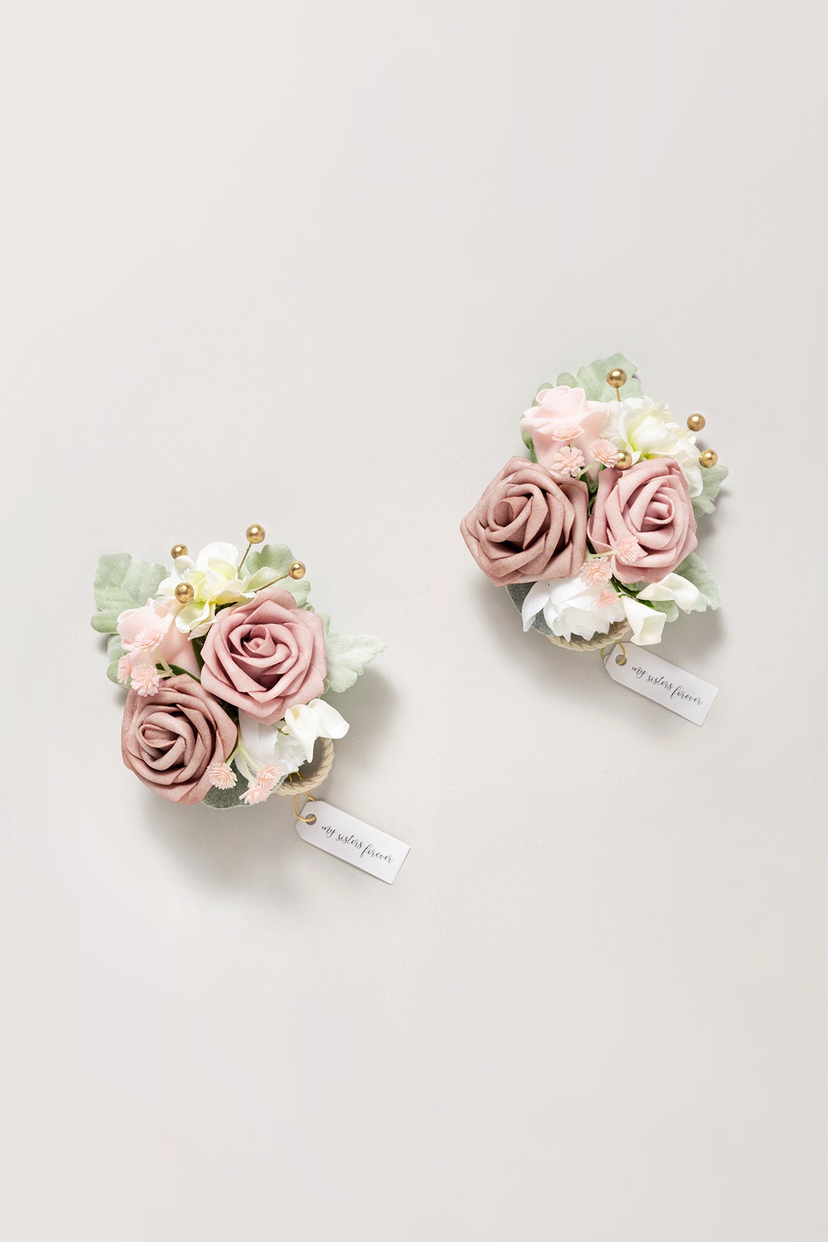 Additional Flower Decorations in Dusty Rose & Navy