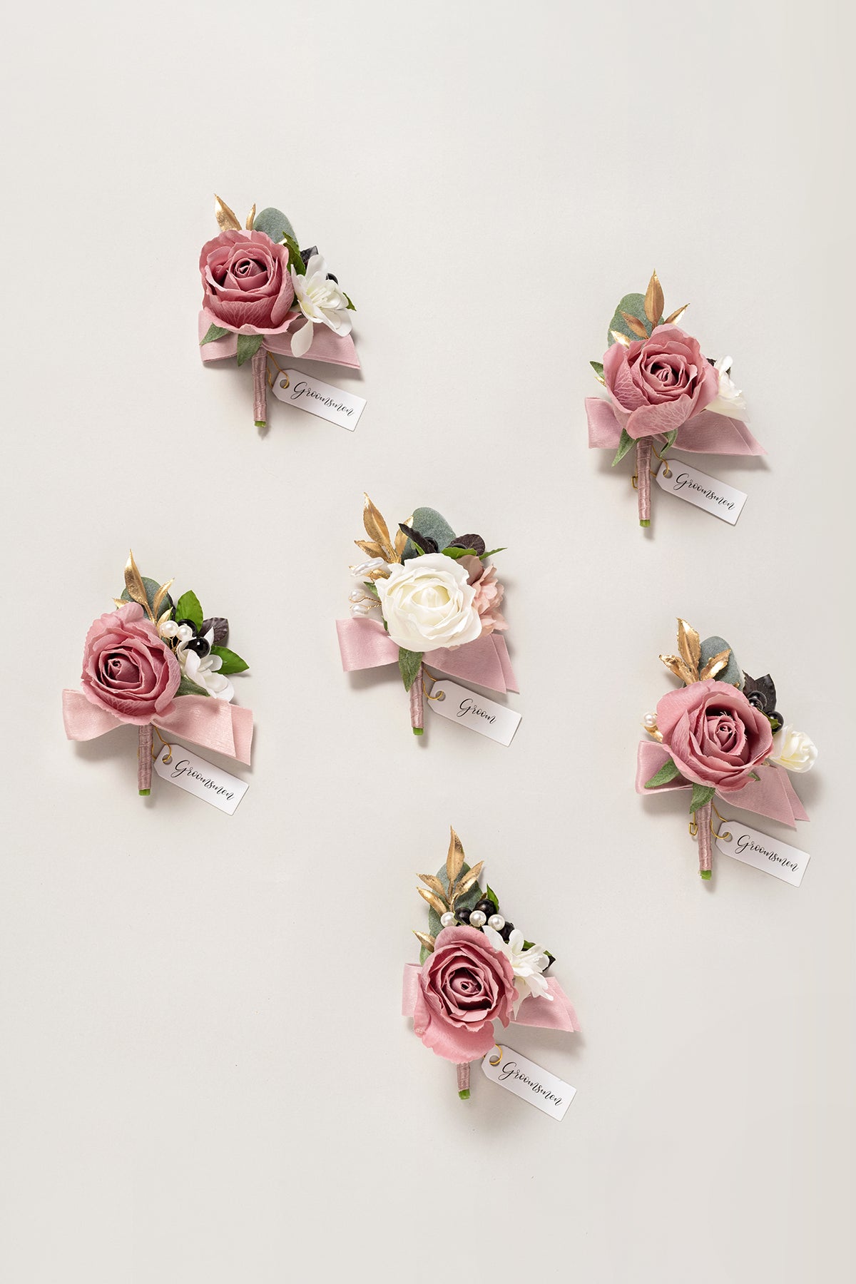 Additional Flower Decorations in Dusty Rose & Mauve