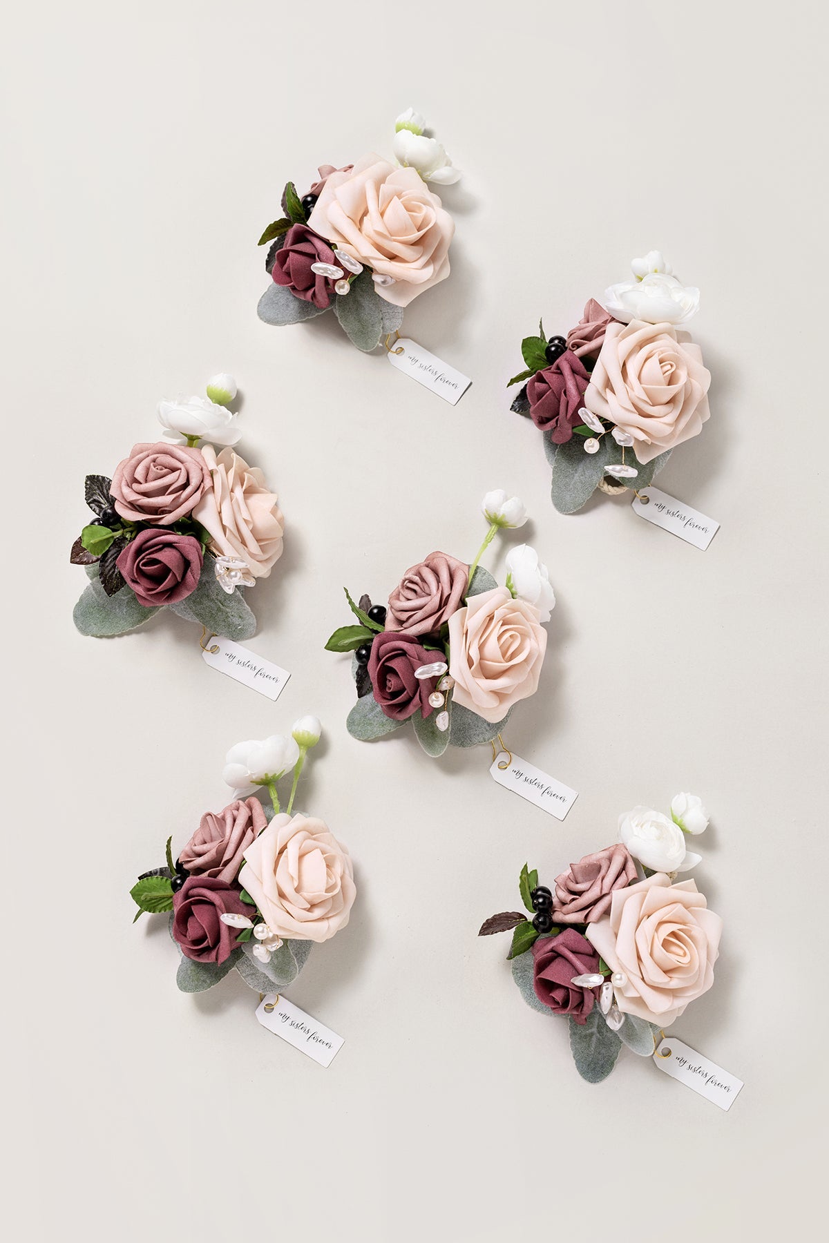 Additional Flower Decorations in Dusty Rose & Mauve