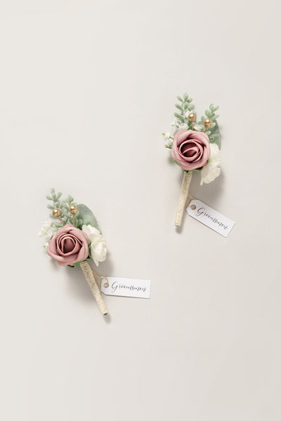 Additional Flower Decorations in Dusty Rose & Cream