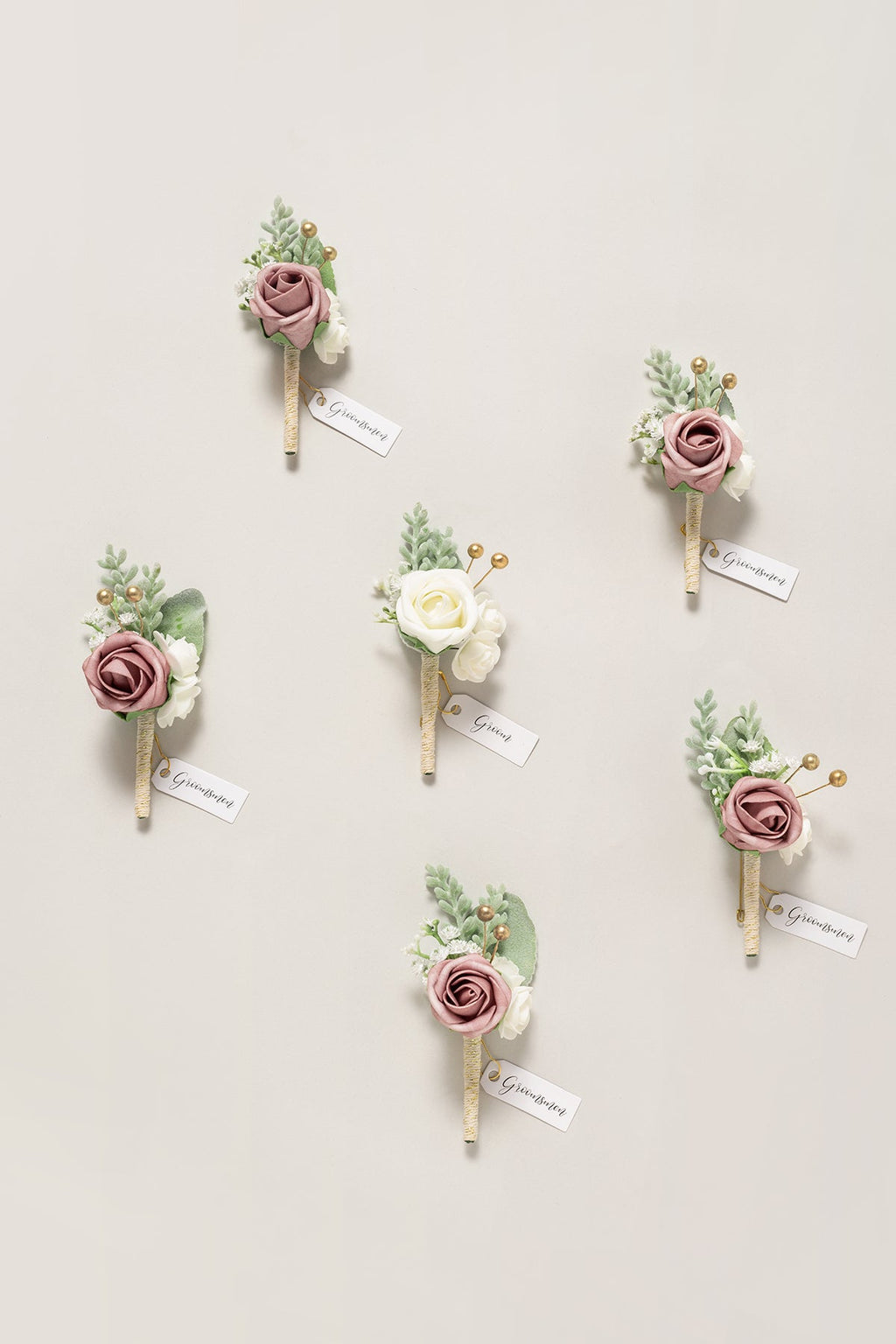 Additional Flower Decorations in Dusty Rose & Cream