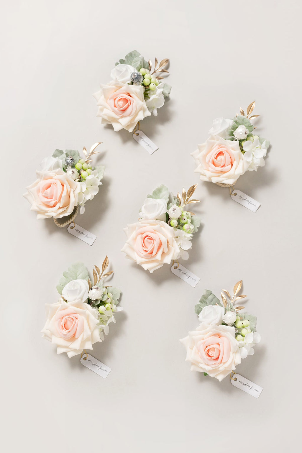 Additional Flower Decorations in Blush & Cream