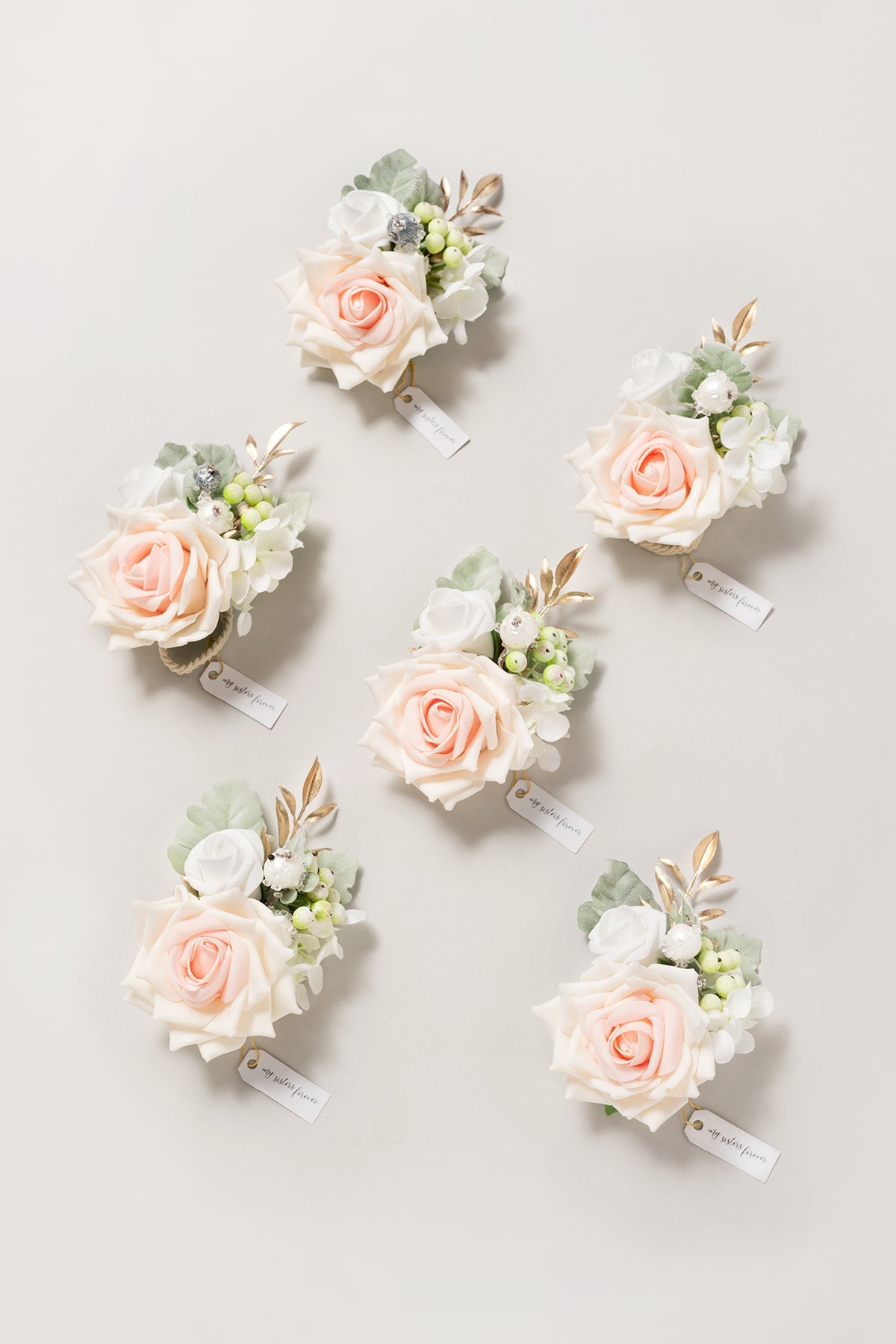 Additional Flower Decorations in Blush & Cream