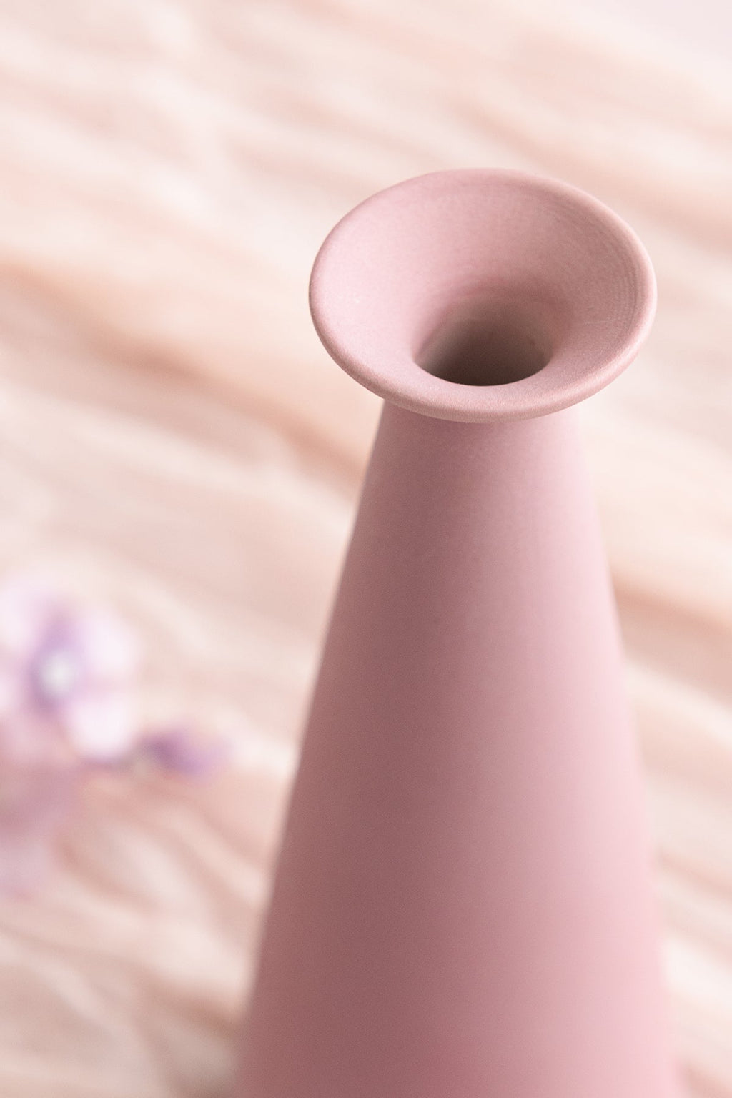 Ceramic Bud Vase Set In Lavender Aster & Burnt Orange | Clearance