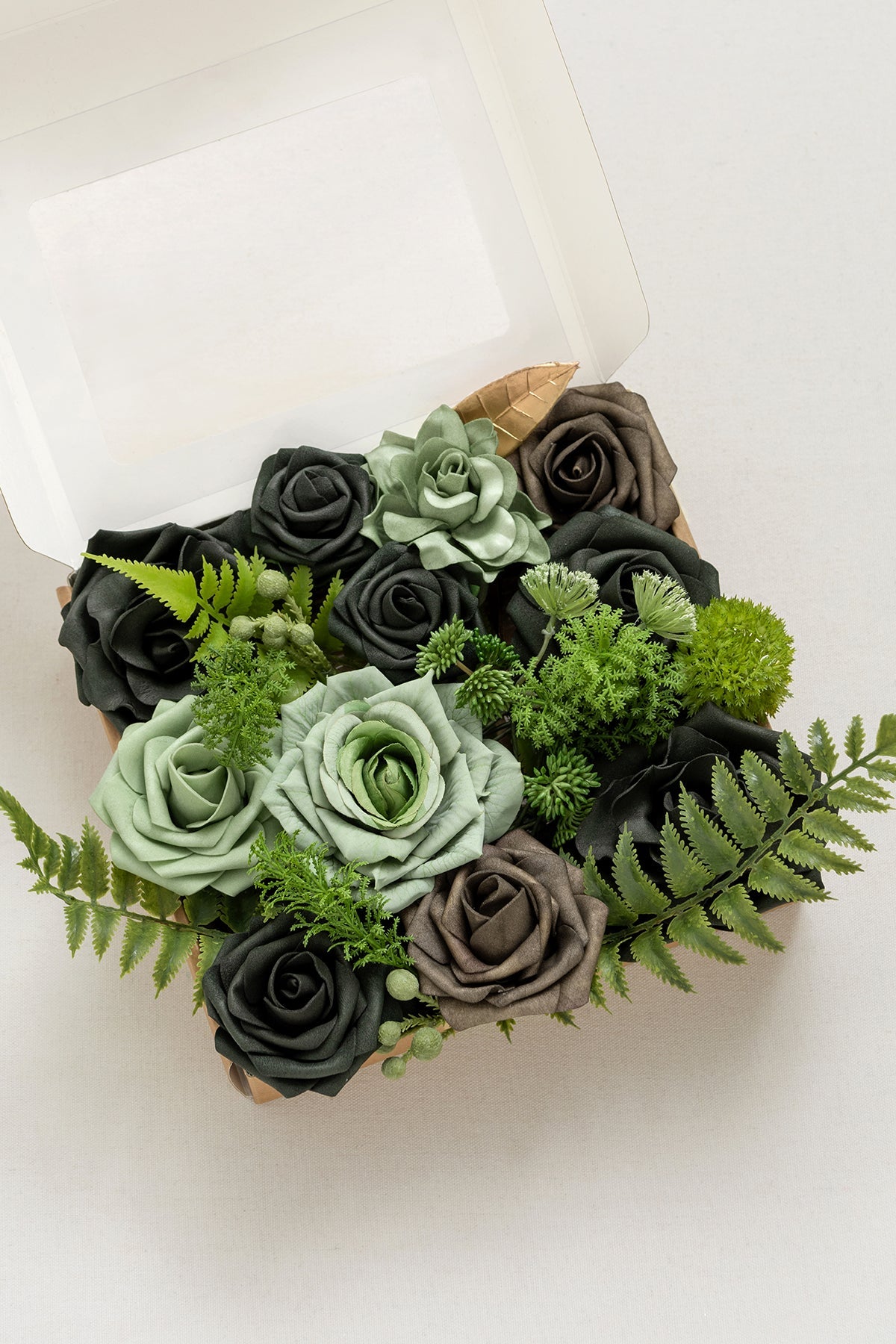 Sample Box in Forest Green & Gold | Clearance