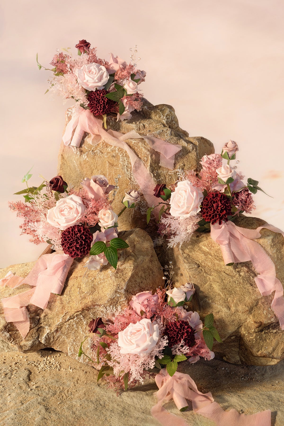 Bridesmaid Posy in Vintage Rose & Blush | Clearance