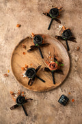 Flash Sale | Boutonnieres in Black & Pumpkin Orange