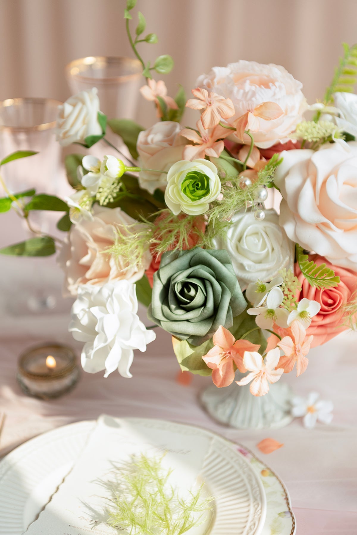 DIY Designer Flower Boxes in Garden Blush