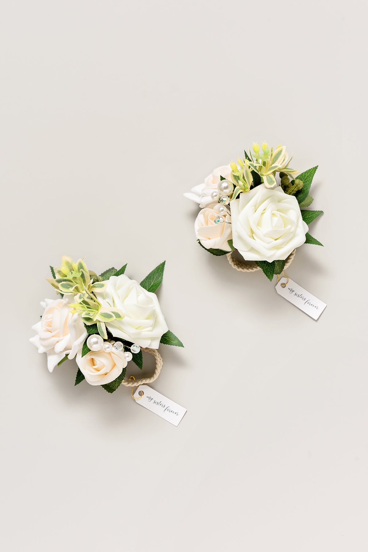 Additional Flower Decorations in White & Sage
