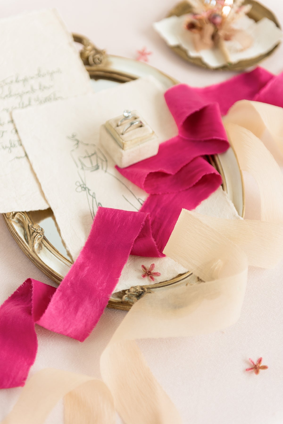 Ribbons in Valentine Magenta