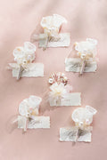 Flash Sale | Boutonnieres in Glowing Blush & Pearl