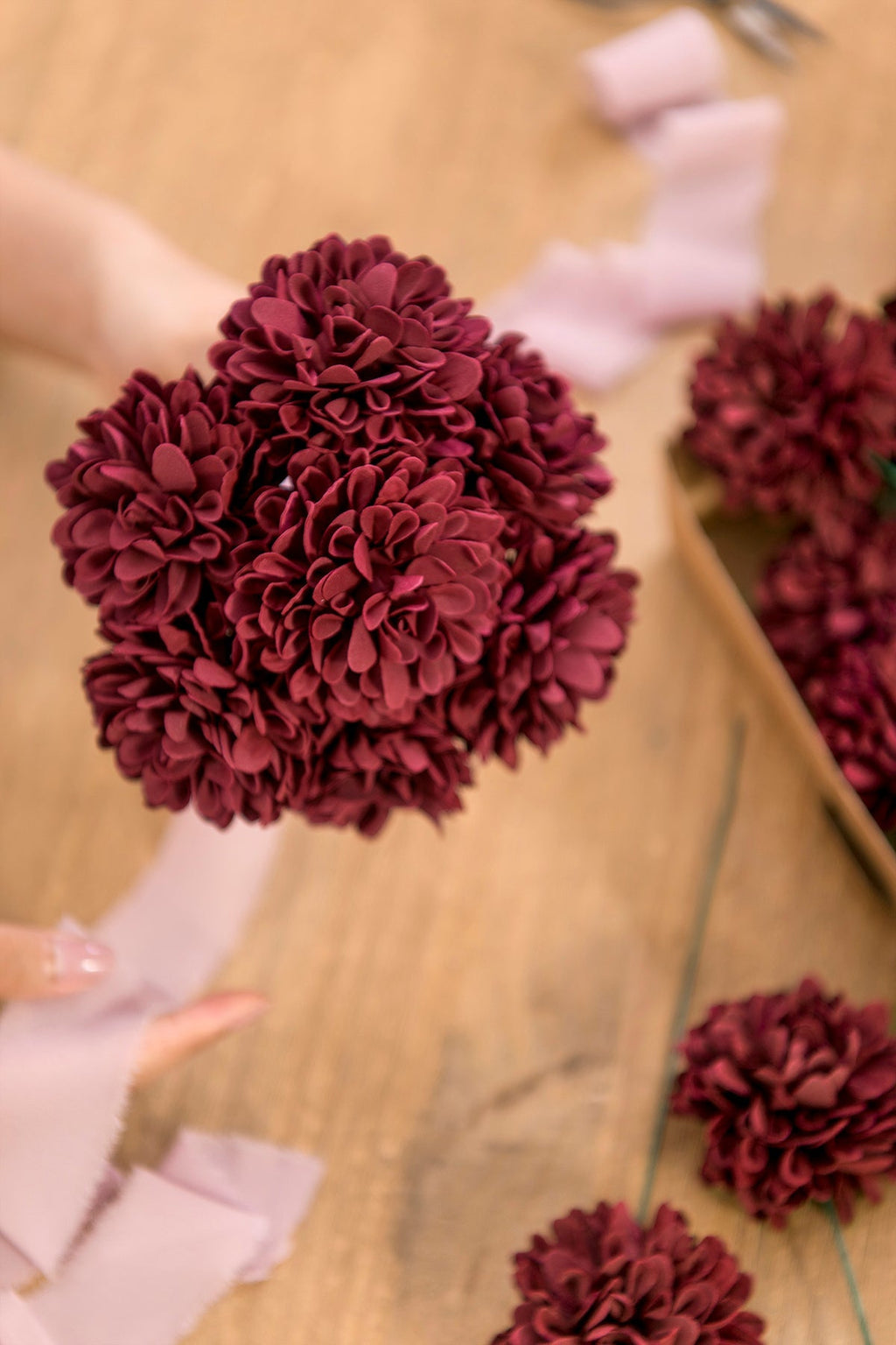DIY Supporting Flower Boxes in Nautical Navy & Burgundy