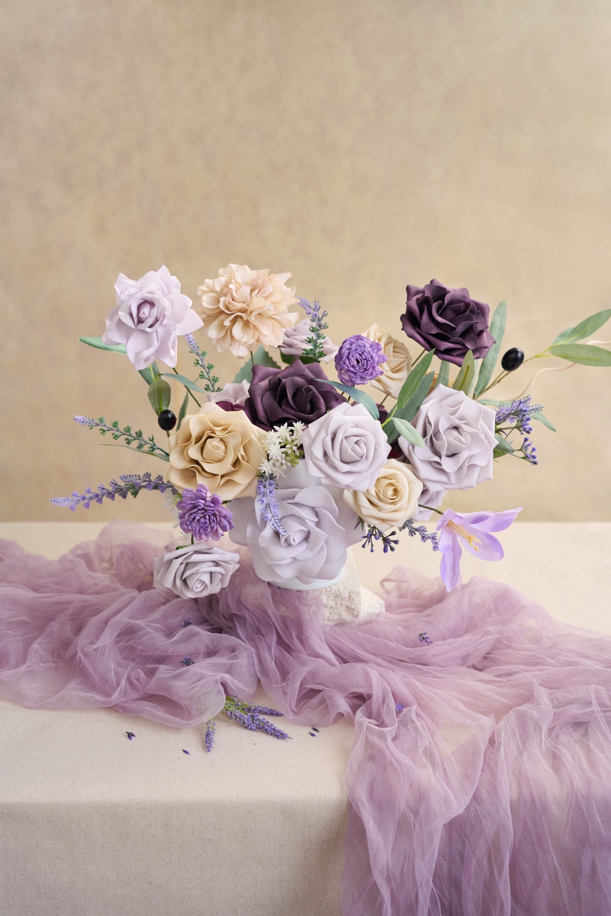 DIY Supporting Flower Boxes in French Lavender & Plum