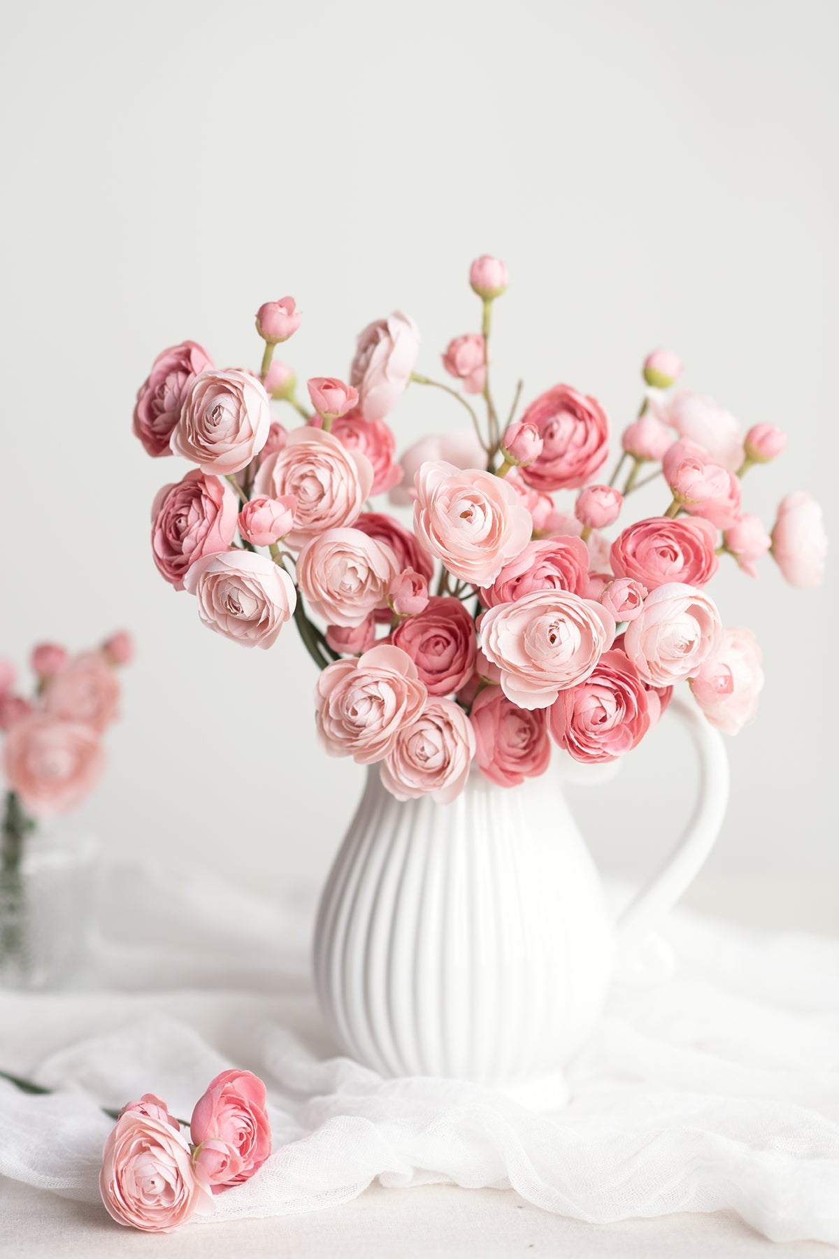 Ranunculus Flowers with Stem - 8 Colors