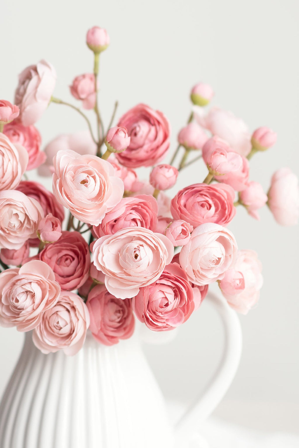 Ranunculus Flowers with Stem - 8 Colors