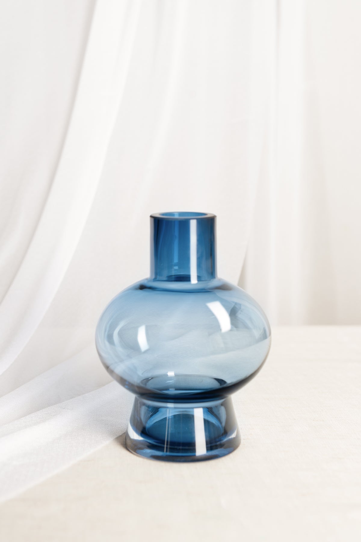 Elegant Glass Vases for Stage Decoration in Denim Blue | Clearance
