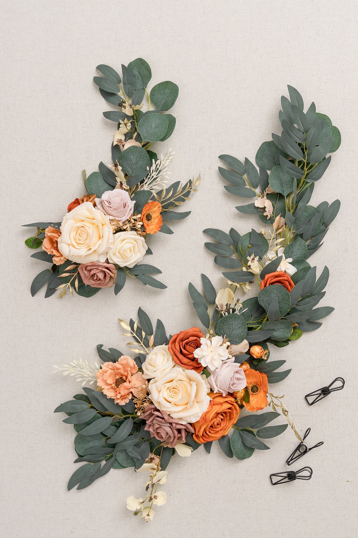 Combo Set Flower Sign Decor in Sunset Terracotta | Clearance