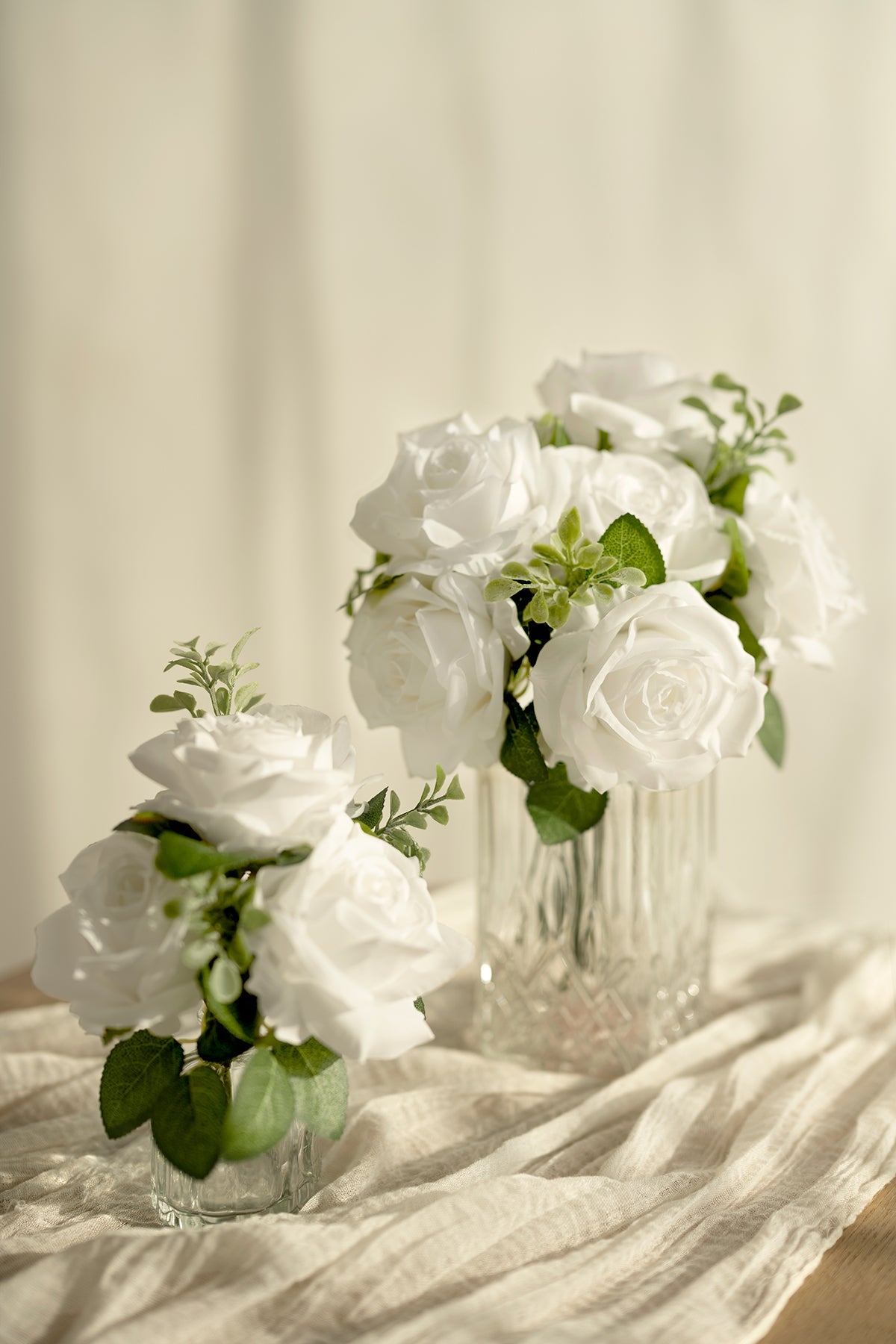 3.5" Silk Vendela Rose with Stem - 12 Styles