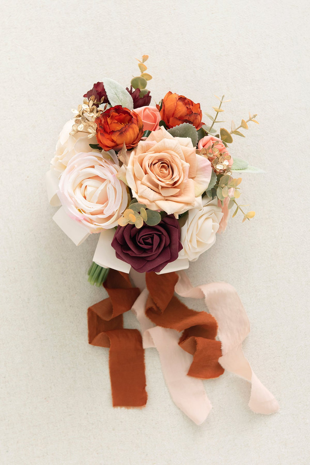 Additional Flower Decorations in Sunset Terracotta